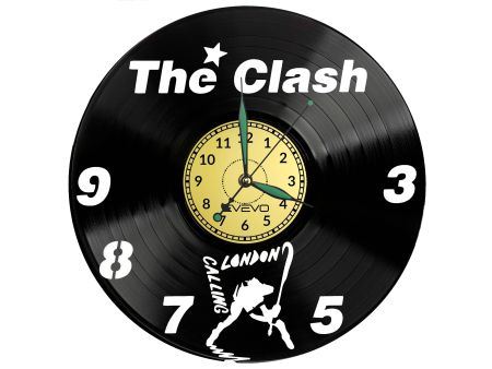 The Clash Zegar Ścienny Płyta Winylowa Nowoczesny Dekoracyjny Na Prezent Urodziny