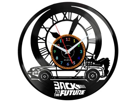 Back To The Future Zegar Ścienny Płyta Winylowa Nowoczesny Dekoracyjny Na Prezent Urodziny