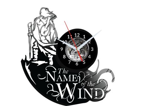 The Name of the Wind Zegar Ścienny Płyta Winylowa Nowoczesny Dekoracyjny Na Prezent Urodziny