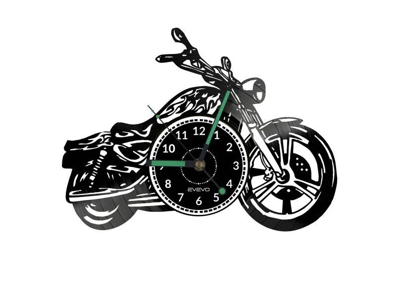 MOTOR ZEGAR ŚCIENNY DEKORACYJNY NOWOCZESNY PŁYTA WINYLOWA WINYL NA PREZENT EVEVO EVEVO.PL