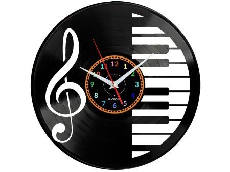 MUZYKA ZEGAR ŚCIENNY DEKORACYJNY NOWOCZESNY PŁYTA WINYLOWA WINYL NA PREZENT EVEVO EVEVO.PL