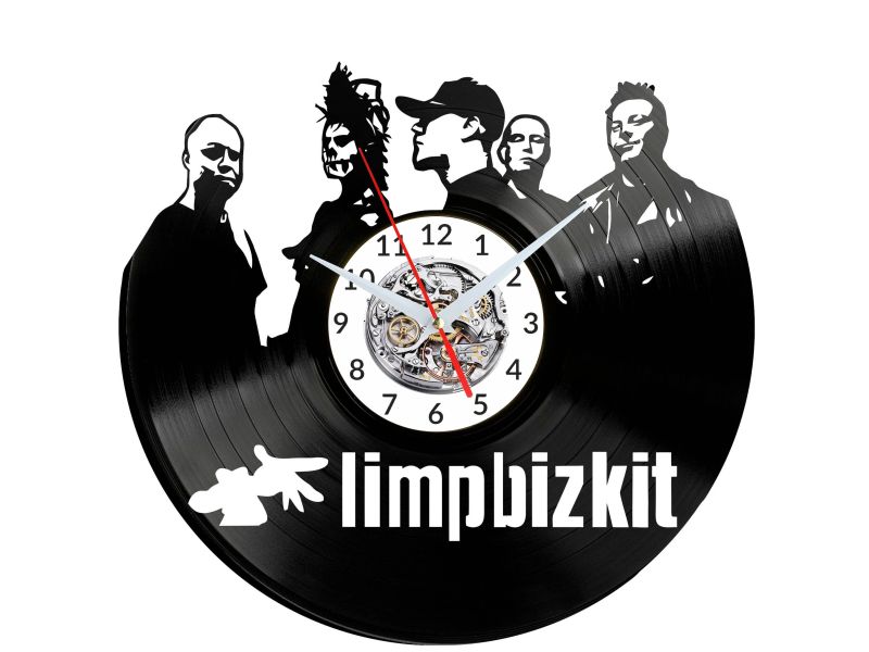 LIMPBIZKIT ZEGAR ŚCIENNY DEKORACYJNY NOWOCZESNY PŁYTA WINYLOWA WINYL NA PREZENT EVEVO EVEVO.PL