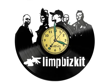 LIMPBIZKIT ZEGAR ŚCIENNY DEKORACYJNY NOWOCZESNY PŁYTA WINYLOWA WINYL NA PREZENT EVEVO EVEVO.PL