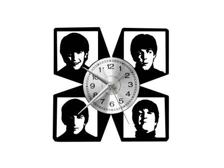 Liverpool Rock Band ZEGAR ŚCIENNY DEKORACYJNY NOWOCZESNY PŁYTA WINYLOWA WINYL NA PREZENT EVEVO EVEVO.PL