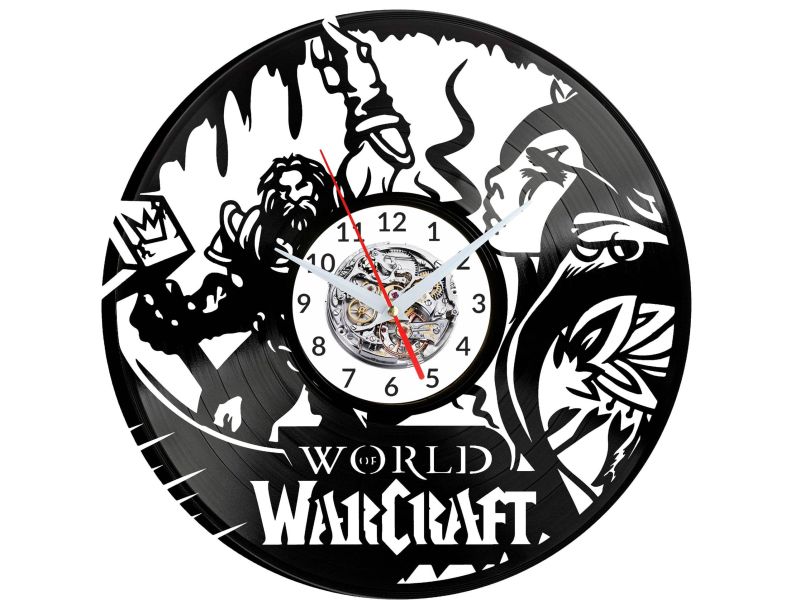 World Of Warcraft Zegar Ścienny Płyta Winylowa Nowoczesny Dekoracyjny Na Prezent Urodziny