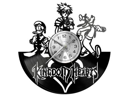 KINGDOM HEARTS  ZEGAR ŚCIENNY DEKORACYJNY NOWOCZESNY PŁYTA WINYLOWA WINYL NA PREZENT EVEVO EVEVO.PL