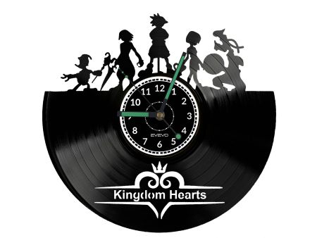 KINGDOM HEARTS ZEGAR ŚCIENNY DEKORACYJNY NOWOCZESNY PŁYTA 
WINYLOWA WINYL NA PREZENT EVEVO EVEVO.PL