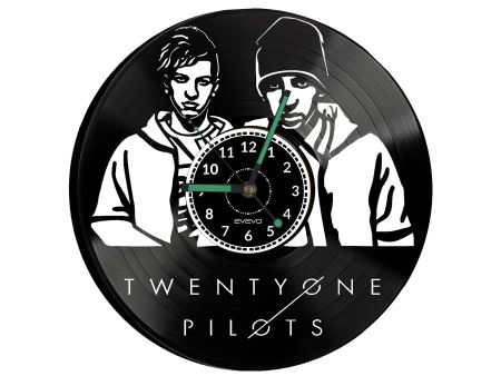 TWENTY ONE PILOTS ZEGAR ŚCIENNY DEKORACYJNY NOWOCZESNY PŁYTA 
WINYLOWA WINYL NA PREZENT EVEVO EVEVO.PL