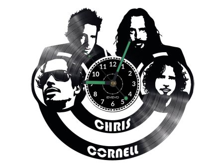 CHRIS  CORNELL ZEGAR ŚCIENNY DEKORACYJNY NOWOCZESNY PŁYTA 
WINYLOWA WINYL NA PREZENT EVEVO EVEVO.PL