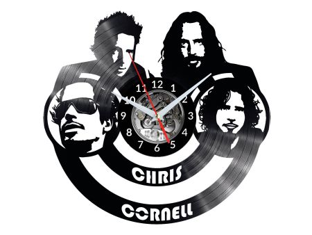 CHRIS  CORNELL ZEGAR ŚCIENNY DEKORACYJNY NOWOCZESNY PŁYTA 
WINYLOWA WINYL NA PREZENT EVEVO EVEVO.PL