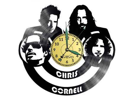 Chris Cornell Zegar Ścienny Płyta Winylowa Nowoczesny Dekoracyjny Na Prezent Urodziny