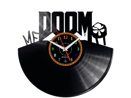 MF DOOM ZEGAR ŚCIENNY DEKORACYJNY NOWOCZESNY PŁYTA 
WINYLOWA WINYL NA 
PREZENT EVEVO EVEVO.PL