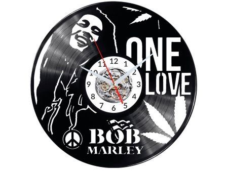 BOB MARLEY ZEGAR ŚCIENNY DEKORACYJNY NOWOCZESNY PŁYTA WINYLOWA WINYL NA PREZENT EVEVO EVEVO.PL