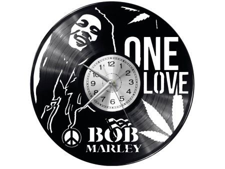 BOB MARLEY ZEGAR ŚCIENNY DEKORACYJNY NOWOCZESNY PŁYTA WINYLOWA WINYL NA PREZENT EVEVO EVEVO.PL