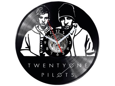 Twenty One Pilots Zegar Ścienny Płyta Winylowa Nowoczesny Dekoracyjny Na Prezent Urodziny