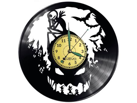 Nightmare Before Christmas Zegar Ścienny Płyta Winylowa Nowoczesny Dekoracyjny Na Prezent Urodziny