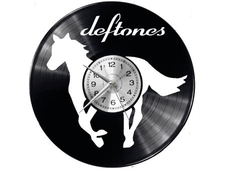 DEFTONES ZEGAR ŚCIENNY DEKORACYJNY NOWOCZESNY PŁYTA 
WINYLOWA WINYL NA 
PREZENT EVEVO EVEVO.PL